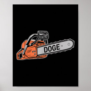 Doge Chainsaw D.o.g.e Saw Poster