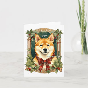 Doge Christmas Swea Shiba Inu Mens Long  Card