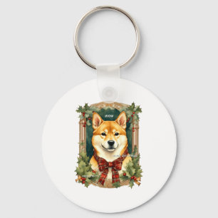 Doge Christmas Swea Shiba Inu Mens Long Key Ring