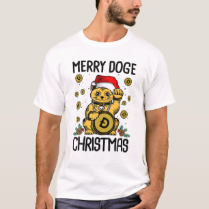 Doge Coin Christmas Funny Dogecoin Crypto HODL T-Shirt