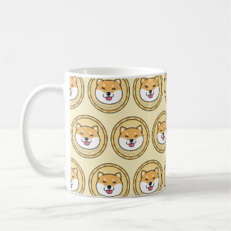 Doge Coin: Crypto Currency Background Coffee Mug