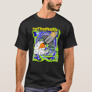 Doge Coin To The Moon Rocket T-Shirt