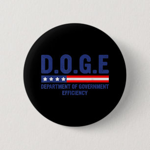 Doge D.o.g.e. Department Of Government Efficiency 6 Cm Round Badge