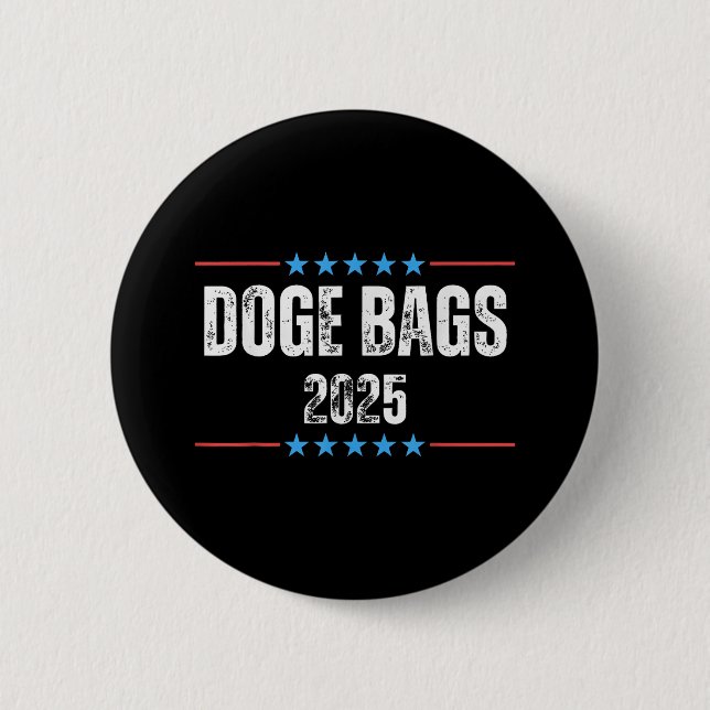 Doge D.o.g.e Department Of Government Efficiency A 6 Cm Round Badge (Front)