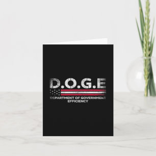 Doge D.o.g.e. Department Of Government Efficiency  Card