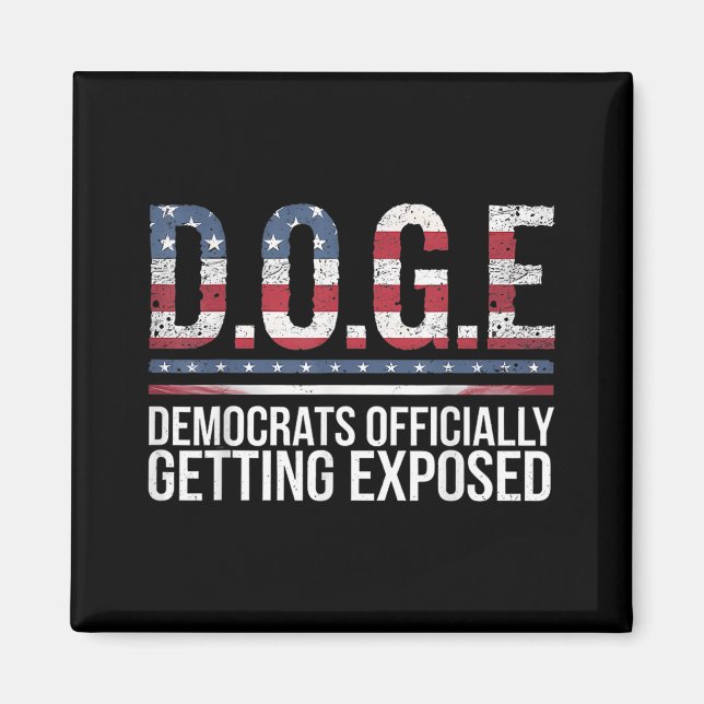 Doge D.o.g.e. Department Of Government Efficiency  Magnet (Front)