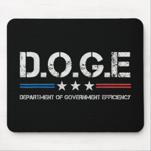 Doge D.o.g.e. Department Of Government Efficiency  Mouse Mat
