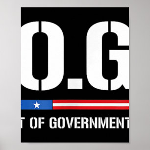 Doge D.o.g.e. Department Of Government Efficiency  Poster