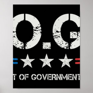 Doge D.o.g.e. Department Of Government Efficiency  Poster