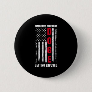 Doge Democrats Officially Getting Exposed _5 6 Cm Round Badge