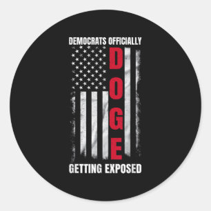 Doge Democrats Officially Getting Exposed _5 Classic Round Sticker