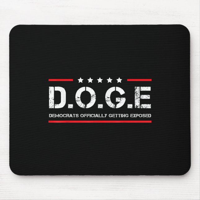 Doge Democrats Officially Getting Exposed - Funny  Mouse Mat (Front)