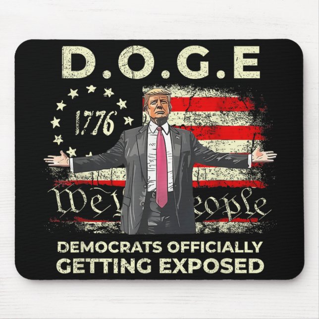 Doge Democrats Officially Getting Exposed Trump 20 Mouse Mat (Front)