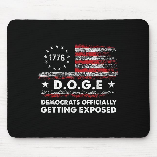 Doge Democrats Officially Getting Exposed Trump 2 Mouse Mat (Front)