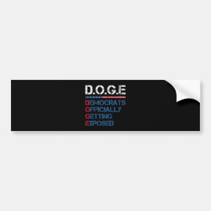 DOGE Department Of Government Efficiency Bumper Sticker