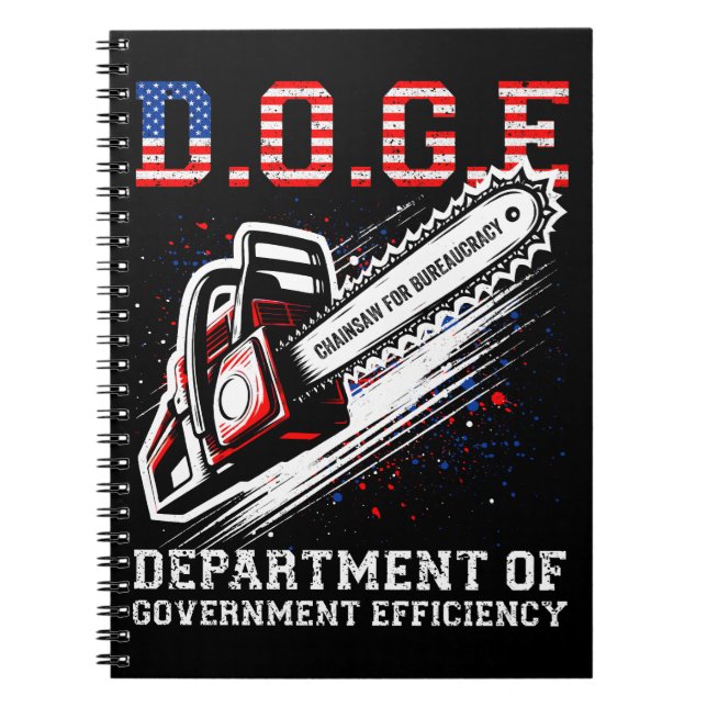 DOGE Department Of Government Efficiency Notebook (Front)