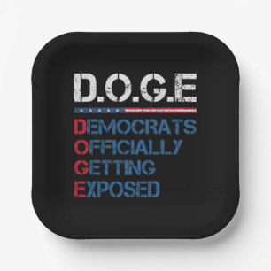 DOGE Department Of Government Efficiency Paper Plate