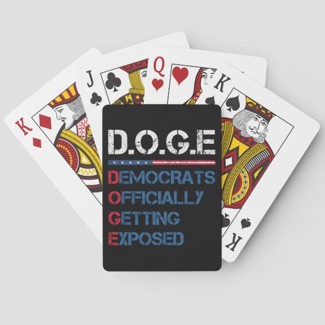 DOGE Department Of Government Efficiency Playing Cards (Back)