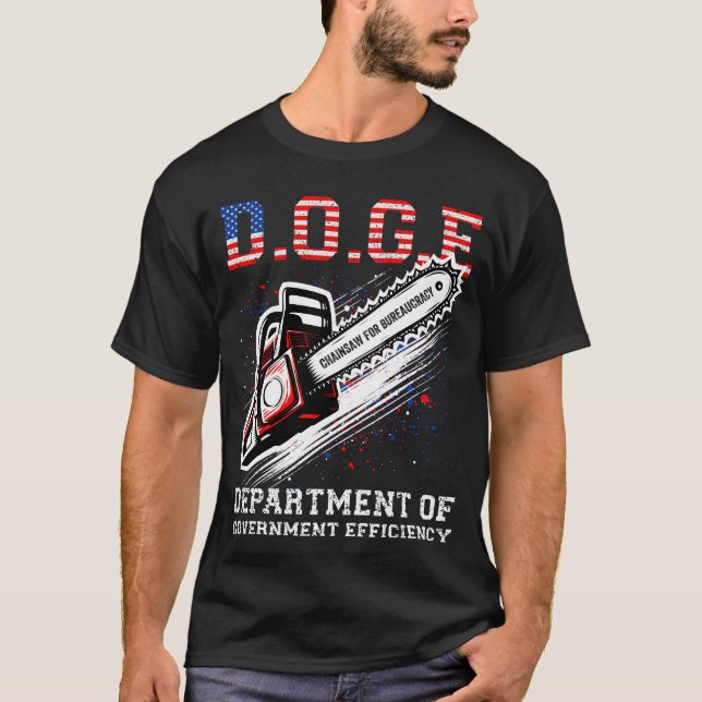 DOGE Department Of Government Efficiency T-Shirt (Front)