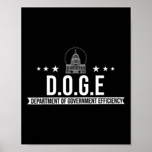 Doge Department Of Government Efficiency T-shirt.p Poster