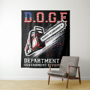 DOGE Department Of Government Efficiency Tapestry
