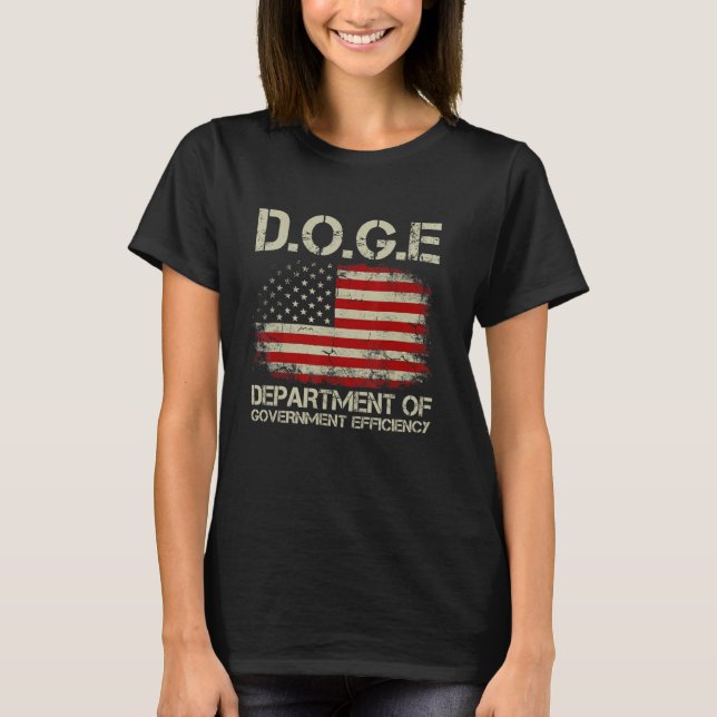 DOGE Department Of Government Efficiency USA Ameri T-Shirt (Front)