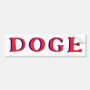 DOGE Department of Government Efficiency watchdog Bumper Sticker