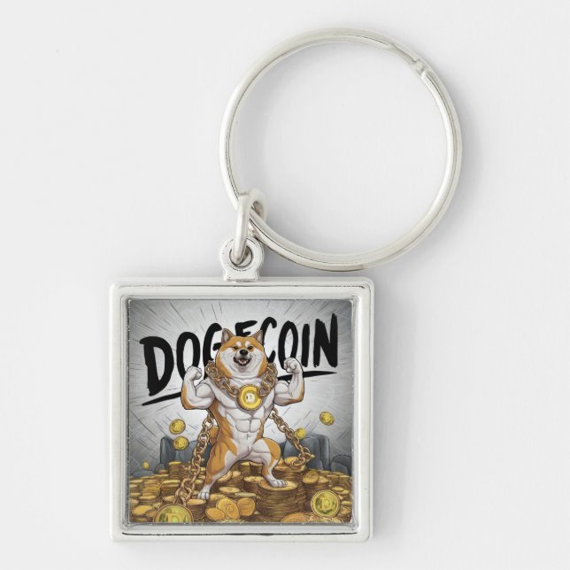Doge Dog Key Ring (Front)