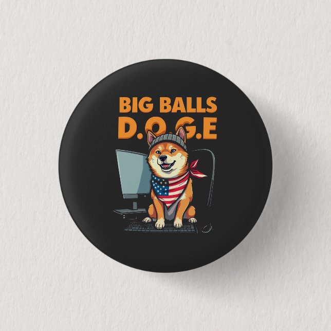 Doge epartment of government Efficiency  3 Cm Round Badge (Front)