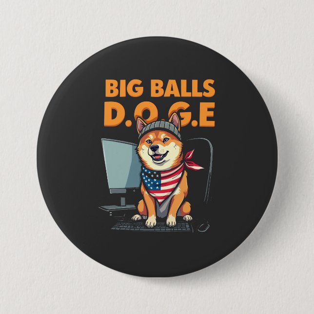 Doge epartment of government Efficiency  7.5 Cm Round Badge (Front)