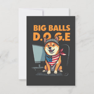 Doge epartment of government Efficiency Thank You Card