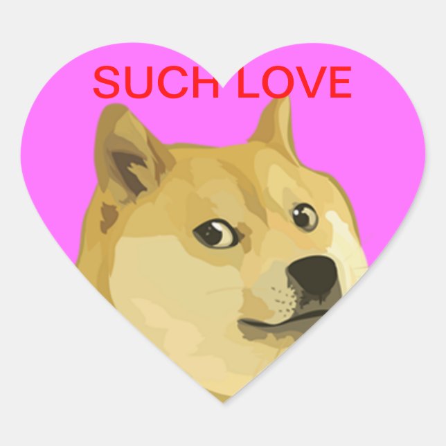 Doge Heart Stickers (Front)