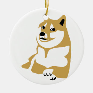 Doge - internet meme ceramic tree decoration