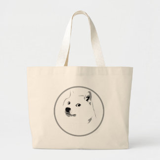 Doge logo shopping sack large tote bag