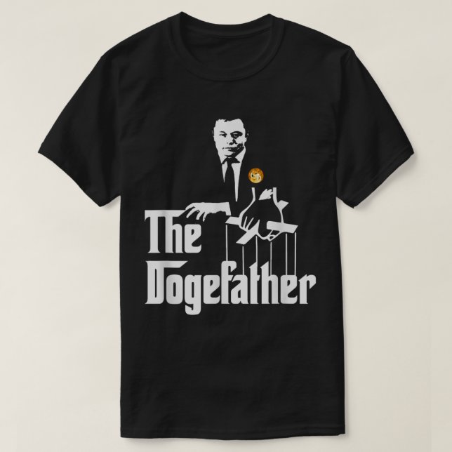 Doge Meme Crypto Boss Parody Design T-Shirt (Design Front)