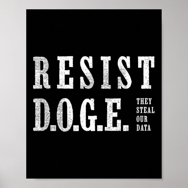 Doge Resist D.o.g.e.  Poster (Front)