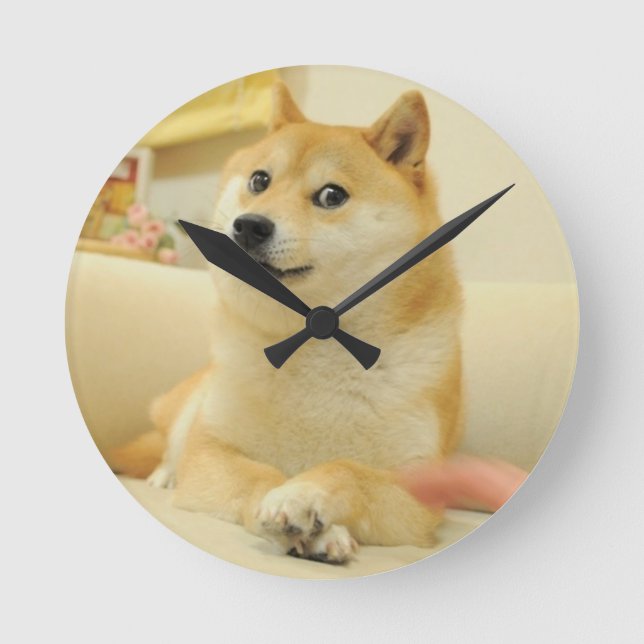 Doge Round Clock (Front)