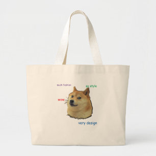 Doge. So Shibe Large Tote Bag