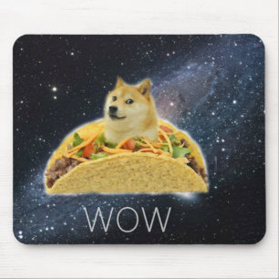 doge space taco meme mouse mat