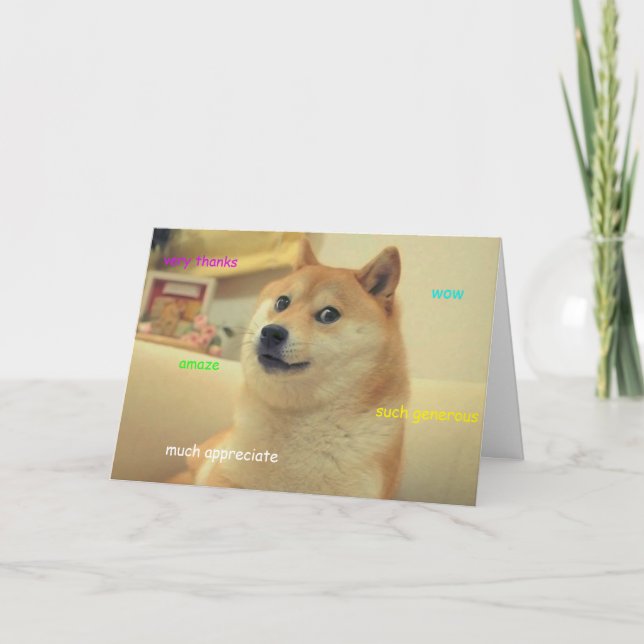 doge thank you card (Front)