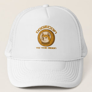 Doge to the Moon Shiba Inu Crypto Trucker Hat