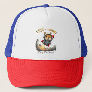 Doge to the Moon The Ultimate Dogecoin Journey Trucker Hat