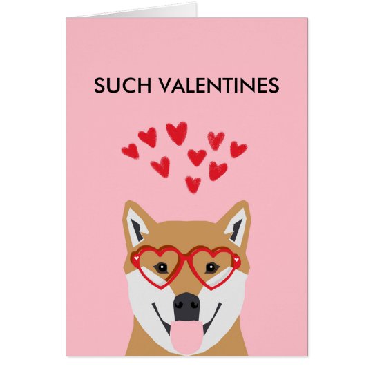 Doge Valentines Card - love dogs shiba inu