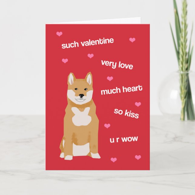 Doge Valentines Day Card (Front)