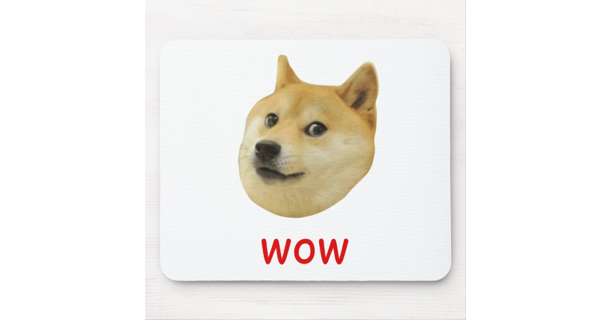 Doge Very Wow Much Dog Such Shiba Shibe Inu Mouse Mat Zazzle