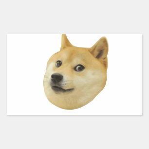 Doge Very Wow Much Dog Such Shiba Shibe Inu Rectangular Sticker
