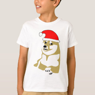 doge wow meme very xmas such hat many santa T-Shirt