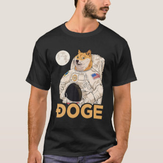 Dogecoin Astronaut To The Moon Blockchain HODL Cry T-Shirt