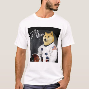 Dogecoin Astronaut To the Moon Blockchain HODL  T-Shirt
