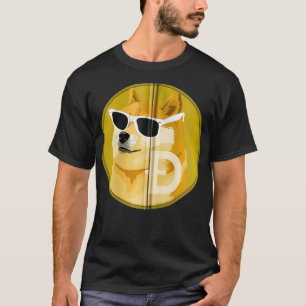 Dogecoin Cryptocurrency Token Shiba Inu Doge Zip T-Shirt